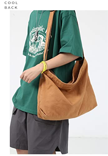 Image of Women Shoulder Bags Canvas Tote Bag Handbag Large Hobo with Pockets Work Bags for Women and Men