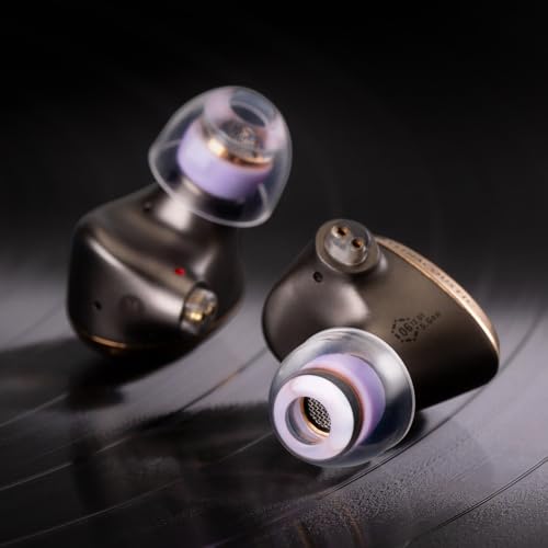 Image of WHINNER LT100 Liquid Silicone Ear Tips, Replacement for Truthear /Moondrop /Campfire Audio (5-6.5mm Nozzle), Tight Impactful Bass & Comfort (Violet)
