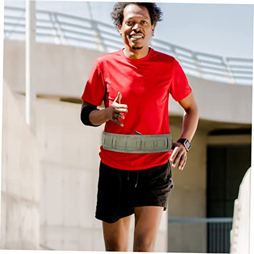 Men Military Belt for Hiking Workout Gym Waist Support Thin Belt Pouches3