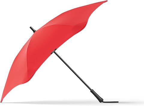BLUNT Exec Large Windproof Umbrella 54" Umbrella for Wind and Rain, Durable Design for Golf, Travel & Sports, Heavy Duty, UV Protection - Red