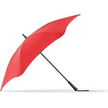 BLUNT Classic Large Windproof Umbrella 47" Umbrella for Wind and Rain, Durable Canopy Design, Heavy Duty for Everyday Travel, UV Protection - Red