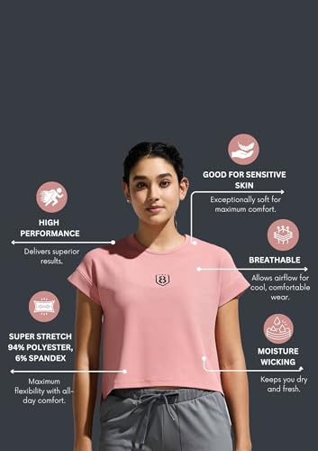 Image of Women's High Low Top with Chest Logo Print