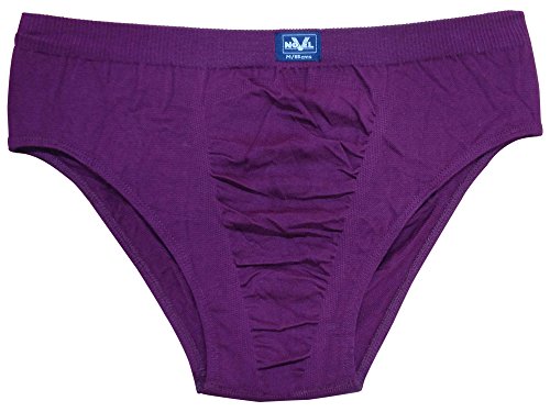 Image of Bralux Mens Briefs Combed Cotton Solid Underwear Combo Set with Soft Concealed Waistband