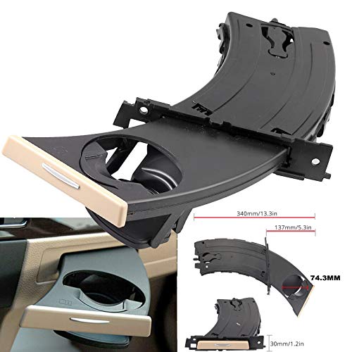 Portavasos Beige Compatible con BMW E90 E91 E92 E93 miniatura 2