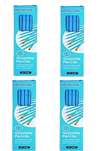 "4X" Classmaster HB Pencil Eraser Tip (Pack of 12) GP12HBET