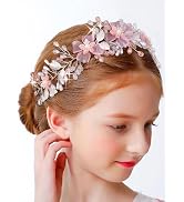 IYOU Fascia per capelli con fiore bianco Diadema di perle Accessori per