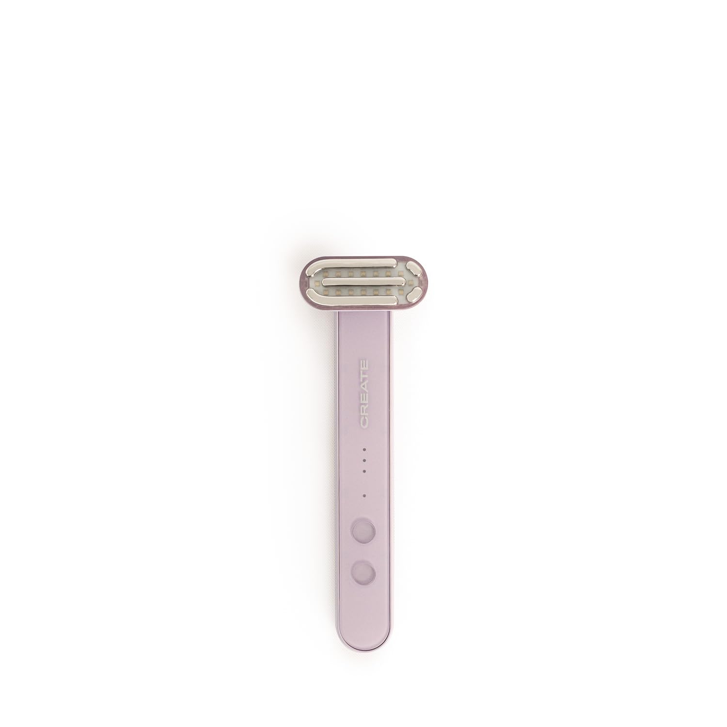 CREATE/SKIN CARE LED WAND 4 in 1 / Varita facial de tratamiento LED 4 en 1 lavanda/Tecnología EMS y función calor, 3 tratamientos faciales, rotación cabezal 90º, cabezal acero inoxidable, 1,5W