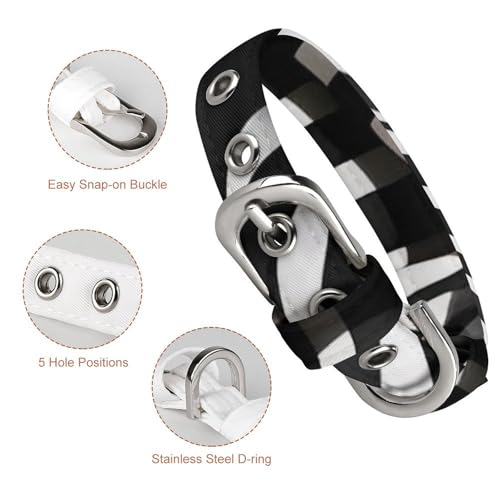 Collier réglable pour chien de petite taille anti-fugue