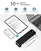 TATTMUSE Portable Thermal Printer A4 Inkless Wireless Bluetooth Compatible with iOS & Android, Small Travel Mobile Receipt Printer with 4 Rolls of Thermal Paper & 1 Carry Bag - Black