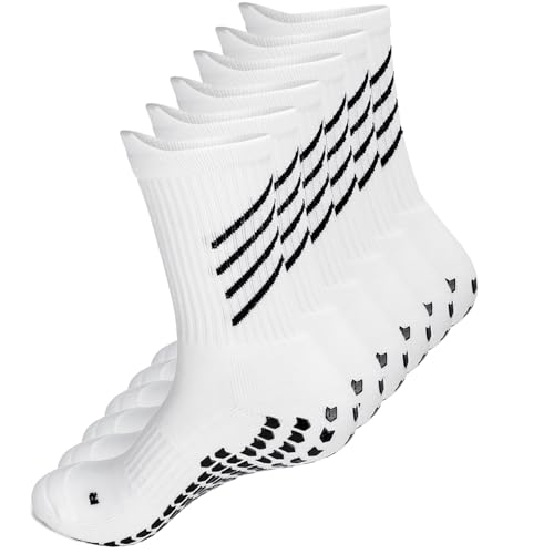 Gogogoal Chaussette de sport antidérapante pour hommes femmes, epaisse respirant athlétisme Chaussettes pour football basketball handball rugby velo trekking Yoga aptitude