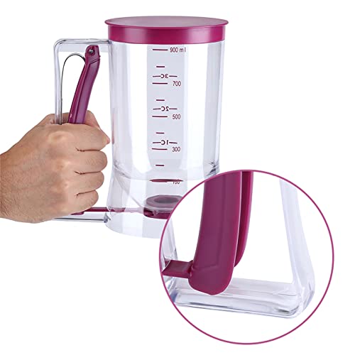 Generic Transparent Batter Dispenser Cupcake Pancake Waffle Measuring Cup Kitchen Baking Tool for Convenient Dispensing, Food Grade Plastic - Image 6