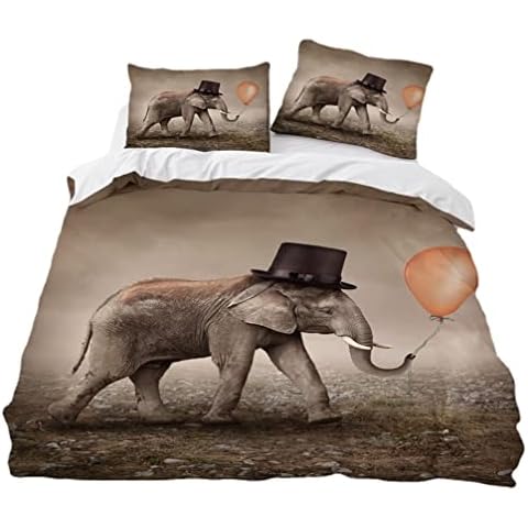 Housse de Couette Eléphant WENYAPJYC Cover