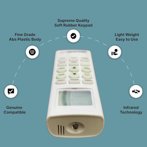 Image of BLACKSHEEP Compatible with Voltas AC Remote for 1, 1.5, 2 ton Split /Window Air Conditioner - Please Match The Original Remote (AC 36 E)