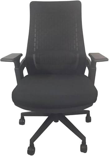 SMTE- Fabric Office Chair -Black with keychain