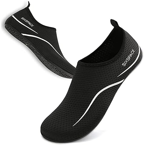 WOELIVE Badeschuhe Herren Damen Strandschuhe Schnell Trocknend Wasserschuhe Schwimmschuhe Aquaschuhe Atmungsaktiv Schwimmschuhe Leicht Surfschuhe Cover