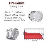 LR1130 AG10 Battery 1.5V Long-Lasting Alkaline Button Cell Batteries (40 Batteries)【3-Year Warranty】 - Image 4