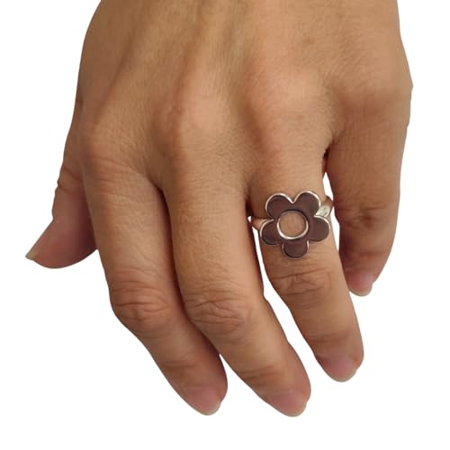 Bague fleur en argent 925 idée cadeau bague artisanale poinçonnée