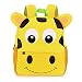 Hipiwe Little Kid Toddler Backpack Baby Boys Girls Kindergarten Pre School Bags Cute Neoprene Cartoon Backpacks for Children 3-7 Years Old (Giraffe Large Size)