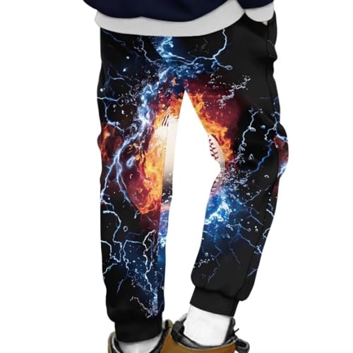 Pinupub Lightweight Sweatpants for Kids Boys Girls Sports School Casual Bundle Foot Joggers Pants2