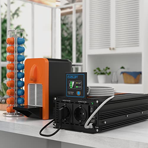 Convertisseur Pur Sinus 12v 220v 2500w avec télécommande EDECOA - 3