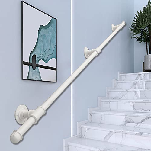 Main courante d'escalier moderne blanche pour éviter les chutes - 2