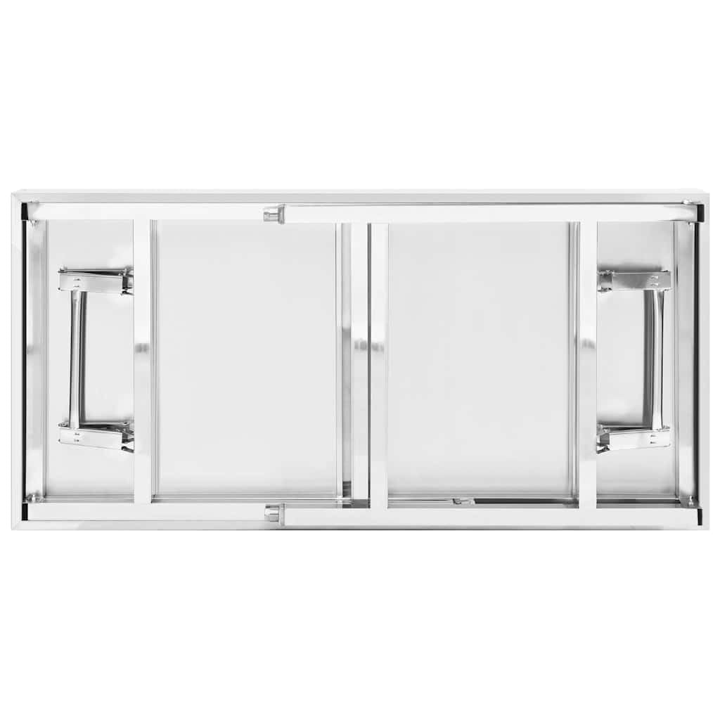 Hothingwell Tavolo da lavoro pieghevole in acciaio inossidabile 120x60x80