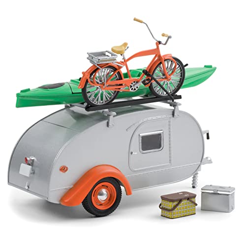 GLグリーンライト/TearDropティアドロップ トレーラー 1/24 T Amazon.co.jp: Greenlight 1:24 TEARDROP TRAILER IN SILVER W/ORANGE