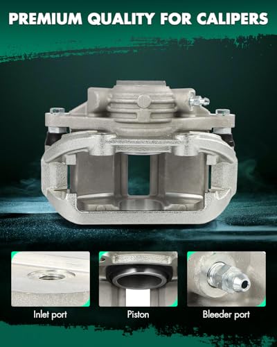 Image of SCITOO 18B4627 18B4626 Rear Left & Right Disc Brake Calipers w /Bracket Fit For Chev For Caprice 1994-1996,For Chev For Impala 1994-1996, Single Piston