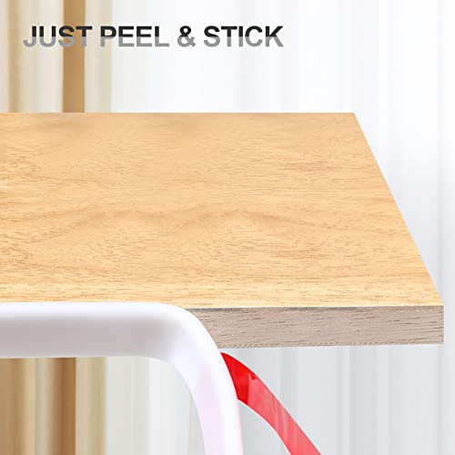 Image of 16 ft Flexible Self Adhesive Veneer Edge Banding Peel and Stick Veneer Trim Collapsible Edge Guards (White, 3 /4 inch)