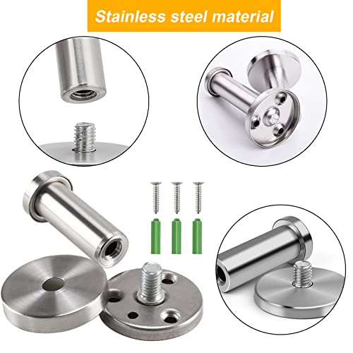 8 Pezzi Ganci in Acciaio Inox, Appendi Giacche da