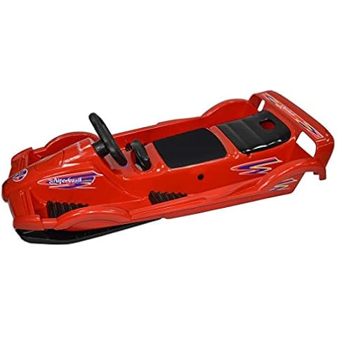 AlpenGaudi Bob für Zwei Double Race Rot 114 x 55 x 28 cm Zweisitzer Schnee Schlitten Neuware in OVP Cover