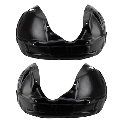 Image of TRQ Front Driver and Passenger Side Inner Fender Liner Set Compatible with 2008-2014 Dodge Challenger