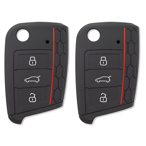[QUALITA' PREMIUM] Realizzato in silicone resistente agli urti, antiscivolo, il nostro guscio chiave protegge la tua chiave da graffi, usura, polvere e danni accidentali, assicurando che la tua chiave rimanga in condizioni impeccabili, preservando le componenti elettroniche del tuo telecomando.