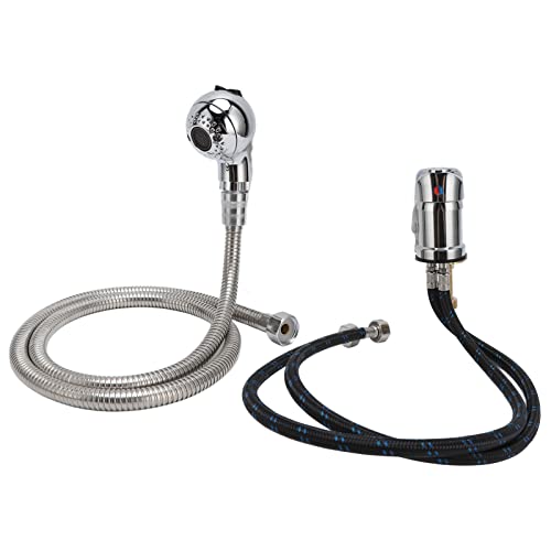 YUYTE Salon Shampoo Bowl Faucet Set, Zinc Alloy Material, Glossy Finish, Prevent Leakage Design, Safe for Home and Hair Salon Use