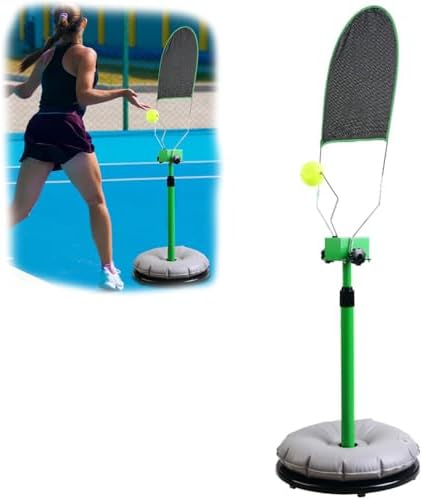 Portable Tennis Rebounder Trainer - Tennis Practice Equipment for Solo Skill Improvement, Swing Training Aid, Levels, Enhance Your Game Anywhere!