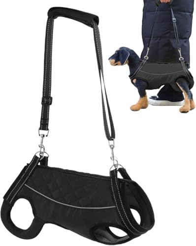 犬のリフトハーネス、犬の安全ベストハーネス,ハンドル付きの反射ベスト - 補助衣類サポートSLING高齢者のための多機能モビリティエイド (XS)
