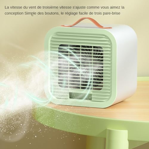Ventilateur climatiseur portable rechargeable de table intérieur extérieur