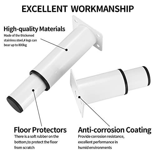 YITYDaMai 4 Pezzi Piedini per Mobili Regolabili