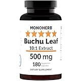 MONOHERB Buchu Leaf Extract 500 mg - 180 Capsules