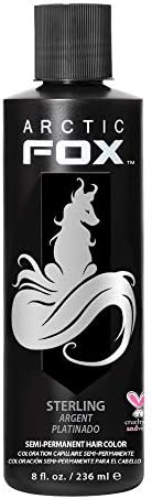 ARCTIC FOX Vegan and Cruelty-Free Semi-Permanent Hair Color Dye (8 Fl. Ounces, Sterling)