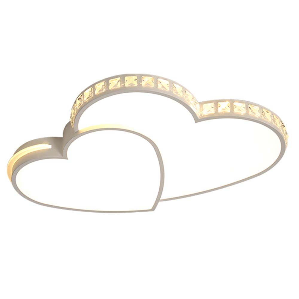 Plafonnier LED salon cristal 36W luminaire chambre télécommande