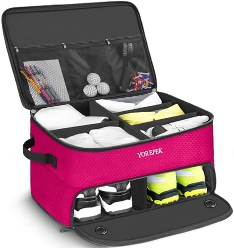  Golf Gifts for Men, 2 Layer Golf Trunk Organizer for 2 Pair Shoes thumbnail