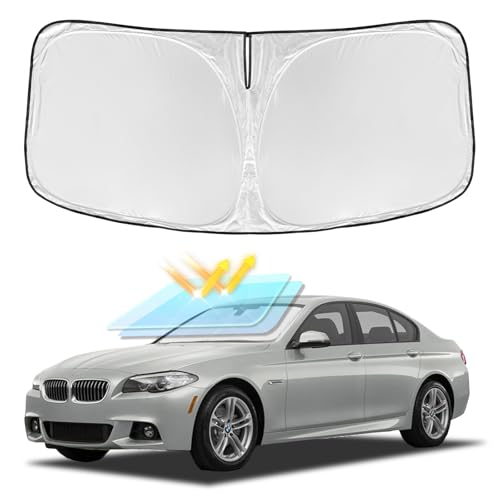 for BMW 5 Series 2011-2016 Windshield Sun Shade - 4 Layers Car Sunshades for Front Windows Shade...
