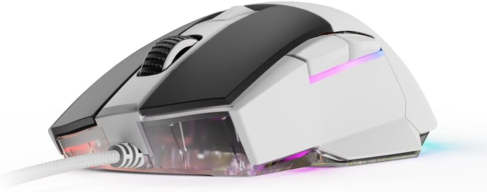 Sharkoon Skiller SGM35 White Optical Gaming Mouse RGB PBT Button