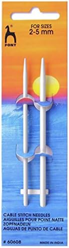 Pony Cable Stitch Needle Small, Aluminium, Multi-Colour, 2-5mm
