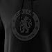 Icon Sports Chelsea FC Blackout Hoodie – Officially Licensed Unisex Adult Long Sleeve Hooded Sweatshirt Black M