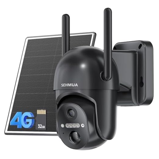 SEHMUA 4G LTE Solar Security Camera