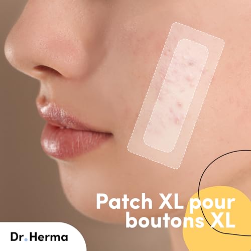 Dr. Herma - Patch Anti Bouton - Format XL - Résultats en 6 à 8h - Testé sous contrôle dermatologique - Acide Salicylique, Hydrocolloïdes, Huile d'Arbre à Thé - Boîte de 10 patchs – vue 2