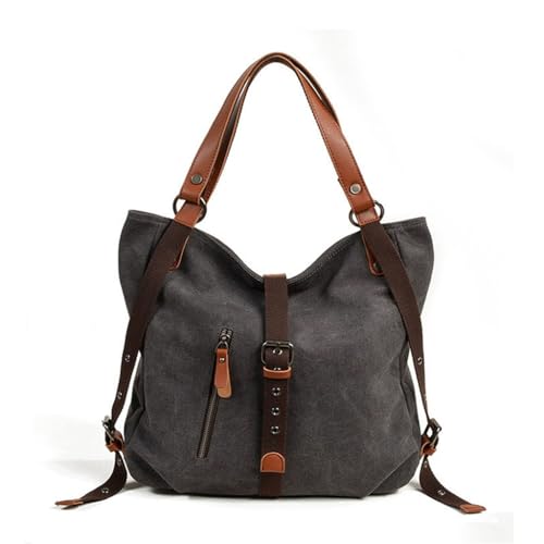 Sac à bandoulière en toile grande capacité pour femme au style décontracté