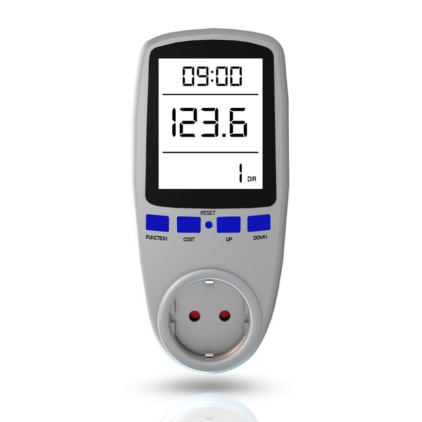 Ya en mundofriki.es: Medidor de Consumo Energético recargable con pantalla LCD retroiluminada. Controla el uso eléctrico y protege contra sobrecargas para reducir costos en electricidad.